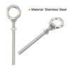 sourcing map M8 5/16"x3.94" Stainless Steel Eye Bolts Threaded Screw