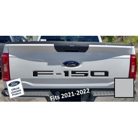 Decal Mods 2021-2025 Tailgate Insert Decals Letters Inlays Indent Stickers (Thin Decal) for Ford F150 (2021-2025) (Metallic Silver) - CMS