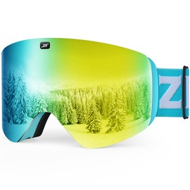 ZIONOR X11 Ski Goggles Magnetic Cylindrical Snowboard Snow Goggles for Men Women
