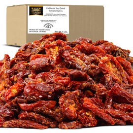 Traina Home Grown California Sun Dried Tomato Halves - Healthy, Non GMO, Gluten Free, Kosher Certified, Tomatoes are a low calorie food, Value Size (5 lbs)