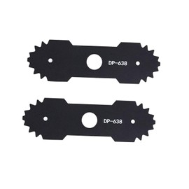 WEZCHUGHAOL 2 PCS Heavy Duty Lawn Mower Edger Blades with Teeth - Compatible with Ryobi Edger RY13050 RY13050A RY15518 RY40030 - Durable Steel Replacement Blades for Precise Lawn Trimming