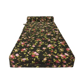 Danfuton Rose Black Sleeper Chair Folding Foam Beds, Foldable Mattress 6 x 36 x 70