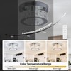 xychfantligh 7.8" Crystal Chandelier Modern LED Ceiling Light Mini Flush