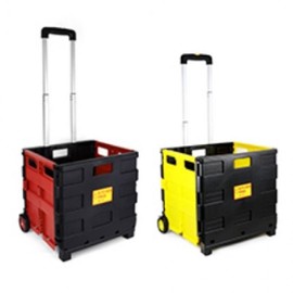 Foldable Shopping Cart / Grocery Trolley Market Cart Large Red