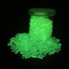 Glow-in-The-Dark Irregular Glass Pieces,3-20mm Broken Glass,1LB Crushed Luminous Glass for