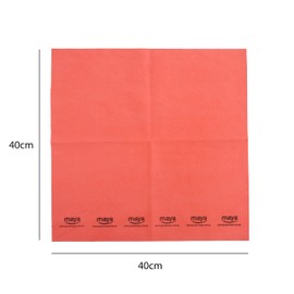 Maya MICROPLUS Cloth. Especially for Tableware and Glass. Leaves No Marks. Highly Absorbent and Quick Drying. 100% Microfibre. 2 Packs of 5 Each (Colour Red)