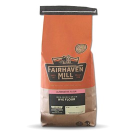 Fairhaven Mill Premium Rye Flour - High Soluble Fiber, Contains Gluten - Fine Ground - Ideal for Breads, Pretzels - 5 lbs Bag - 8512