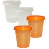 Tupperware Minis Midgets Storage Containers Set of 4 in Orange