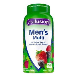 Vitafusion Multivitamínico Para Hombres Con 220 Gomitas Sabor Frutos Rojos
