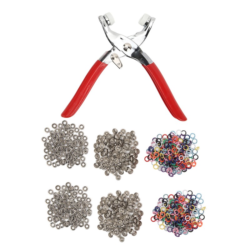 200 Sets Metal Snaps Buttons with Fastener Plier Snaps Buttons