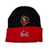 Winterhat Bart He Devil, Black With Red