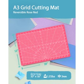 G+ Self-Healing Reversible Cutting Mat - A3 12x18 for Fabric; Double-Sided Cutting Board for Sewing, Crafting, Quilting, Scrapbooking, Rotary Cutting - Perfect for Creators