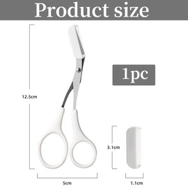 Eyebrow Scissors, Eyebrow Brush, Eyebrow Scissors, Eyebrow Scissors with Comb, Eyebrow Scissors for Women, Eyebrow Comb, Professional Eyebrow Cutter, Stainless Steel Beauty Eyebrow Trimmer