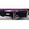 Lockable Black Upholstery Leather Collar with D Rings Comes with