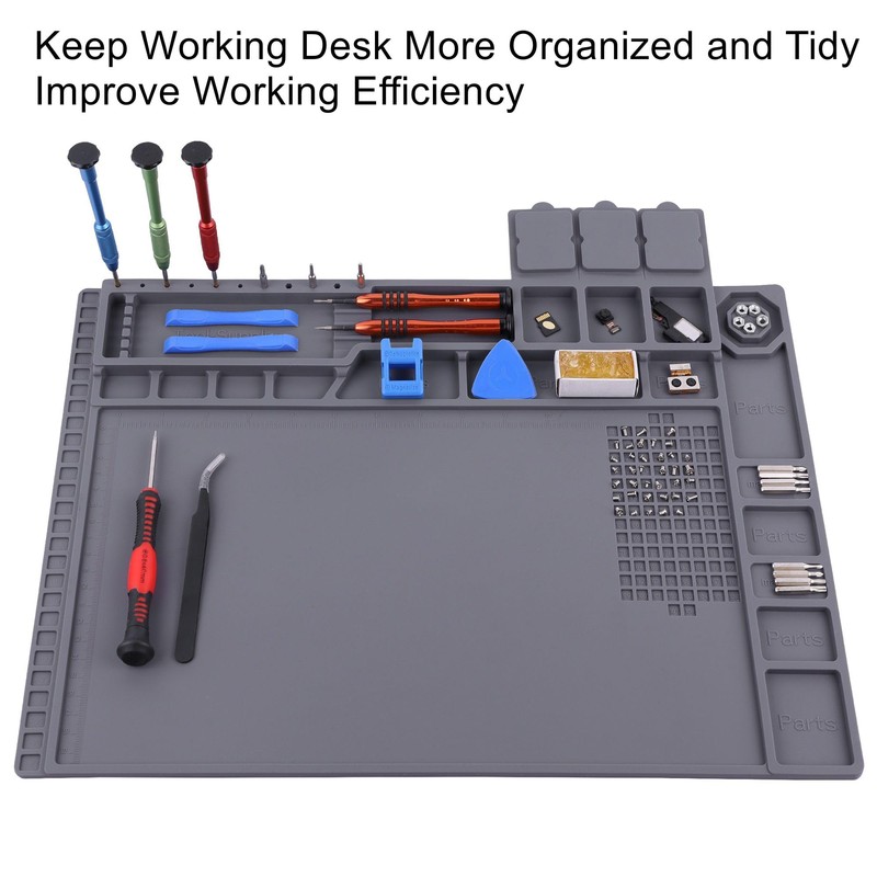 Premium Heat Resistant 932°F Magnetic Soldering Mat, 17.3'' x 11.8''