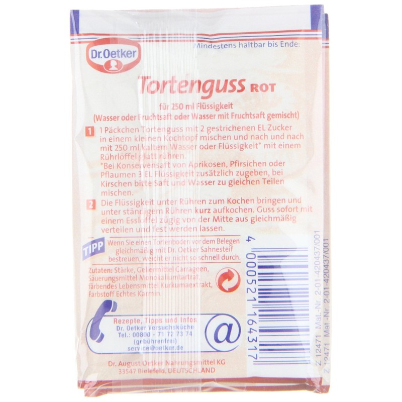 Dr. Oetker Tortenguss rot