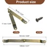 sourcing map 2Pcs 5.63"x0.43" Folding Support Lid Hinges, Lift Up
