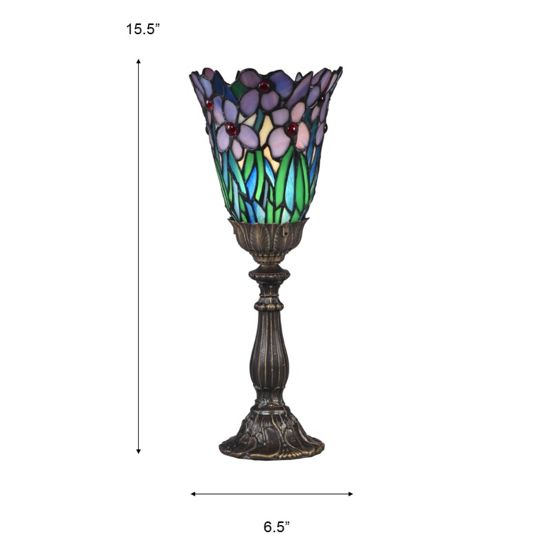 Dale Tiffany STA17006 Meadowbrook Uplight Accent Lamp, 6.5" x 6.5"