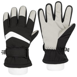 Kiiwah Waterproof Children's Ski Gloves, Warm Winter Gloves, Breathable Snow Gloves for Boys and Girls, Outdoor Sports, Cycling, Snowboarding