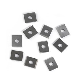 9.6x12x1.5mm-35° Rectangle Tungsten Carbide Replacement Cutter Inserts Knives Blades for Router Cutters Grooving Cutterheads Rebating Moulder Cutterheads 10pcs