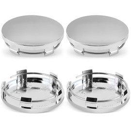 Hub Cover Wheel Hub Caps Outer Diameter 60 mm Silver Hub Caps Universal Wheel Hub Cover ABS Wheel Hub Cap for Wheel Hubs Car Accessories Wheel Hubs 4 Pieces
