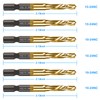 6-pc 10-24NC Combination Drill Tap Bit Set SAE, 10-24NC Thread