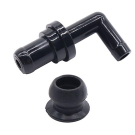 OXCANO 12261-62041 PCV Valve 90°+ Grommet Compatible with Toyota 4Runner 1996-2002, T100 1995-1998, Tacoma 1995-2004, Tundra 2000 2001 2002 2003 2004 Replacement for 17130-PM6-003