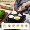 MyLifeUNIT Egg Frying Pan, 4-Cup Egg Pan Nonstick, Fried Egg