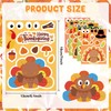 COCHIE Thanksgiving Stickers: 36 Sheets - Make A Turkey Face
