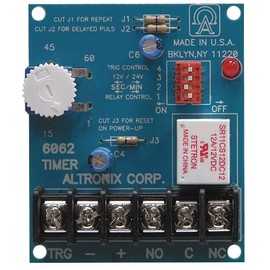 Generic 6062 Timer, Multi-Purpose, 12/24VDC 1 Second to 60 Minutes, Board, Green