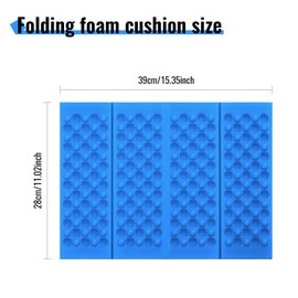 Haokelai Folding Sit Mat Camping, Portable Seat Cushion Mat, Waterproof Hiking Seat Pad, Outdoors Sit Mat for Hiking, Camping, Picnic, Fishing, Travel (blue)