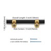 goldenwarm 10 Pack Black Cabinet Handles Black and Gold Cabinet