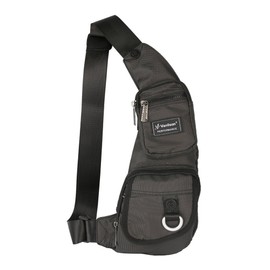 Vanlison Lightweight Small Sling Bag Backpack Chest Shoulder Bags Multipurpose Daypacks Pack Rucksack Black