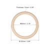 sourcing map 5Pcs 100mm(4-inch) Natural Wood Rings, 10mm Thick Smooth
