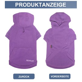 Kickred Dog Hoodie, Pet Hoodie Clothing Outfit, Soft and Breathable Dog Jumper Puppy T-Shirt for Small Medium Large Dogs