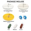 SCOTTCHEN 8inch Buffing Polishing Wheels 5/8" Arbor Hole,Soft/Fine/Medium for Bench