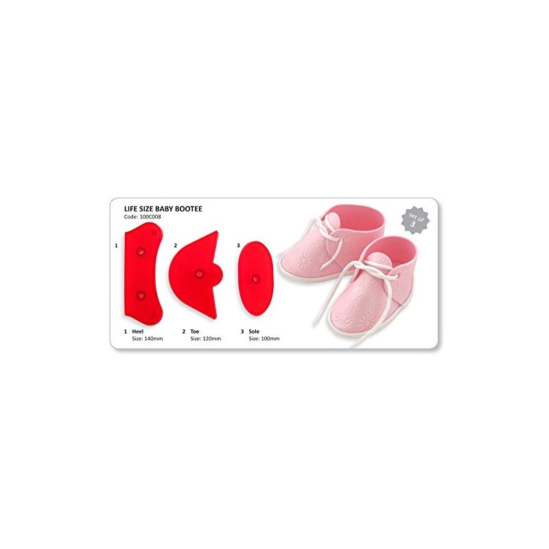 JEM - Life Size Baby Bootee / Booties - Sugarcraft