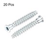 sourcing map 20Pcs M7x50mm Hex Socket Countersunk Head Self Tapping