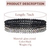 LOCCY Women's Crystal Beads Bracelet Multilayer Stones Bracelet Boho Fashion