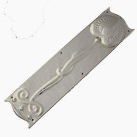 Art Nouveau Nickel Finger Plate
