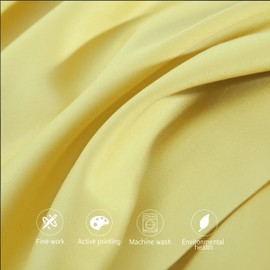 NTBAY 2 Pack 500 Thread Count 100% Egyptian Cotton Pillowcases, Super Soft Cozy and Breathable Envelope Closure King Pillow Cases, 50x90 cm, Yellow