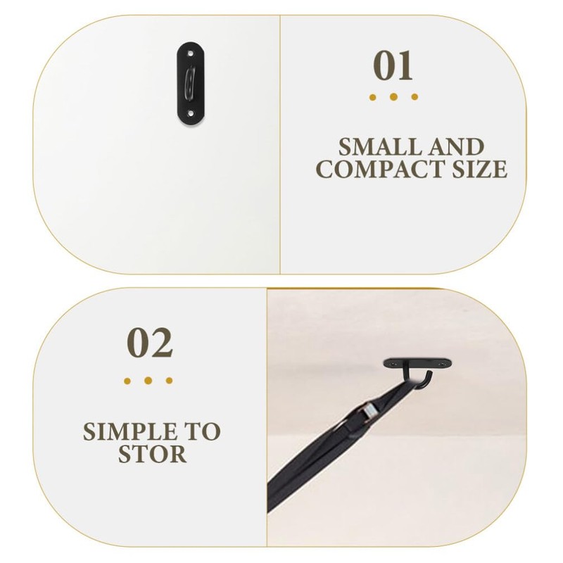 2pcs Wall-Mounted Exercise Anchor Hangers Black Hooks Ceiling Hook Hooks