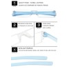 VEVESMUNDO Randlos Lesebrille mit Etui Damen Herren Mini Lesehilfe Sehhilfe