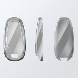 OFFCURVE Transparent Car Key Case, Key Cover for Hyundai Tucson NX4 Ioniq 5 Santa Fe TM Sonata DN8 Nexo Solaris Grandeur Kona Azera i10 i30