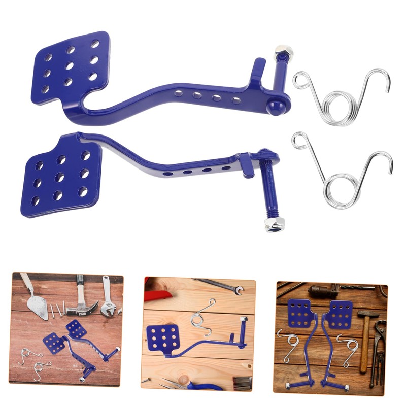 NOLITOY Throttle Pedal Kit Brake Pedal Set for Racing Metal