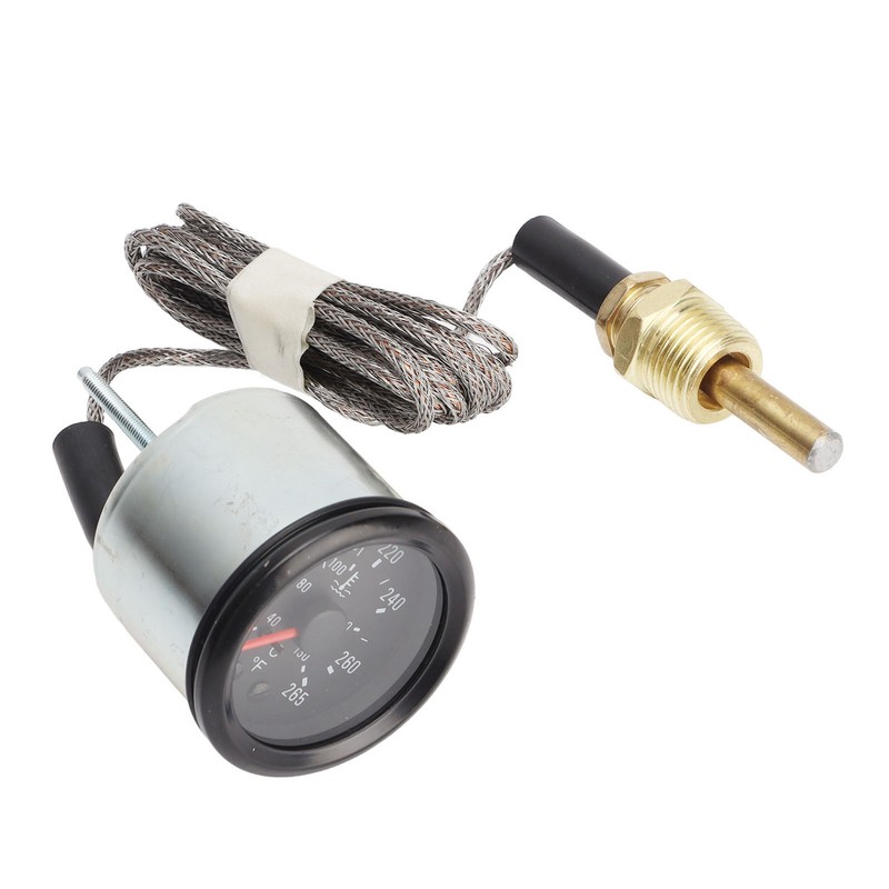 Water Temperature Gauge with Sensor 52mm Dial Pointer Mechanical Water