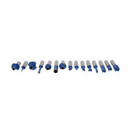 ABN Tungsten Carbide Router Bit 15-Piece Set, 1/2in Shank – Woodworking Routing Drill Bits Kit with Carrying Case