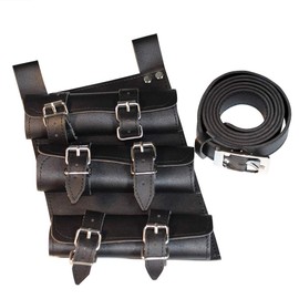 Kurop Synthetic Leather, Sword Belt, Sword Belt, For Waist, Sword, Holder, Cosplay, Theater, 3 bottle