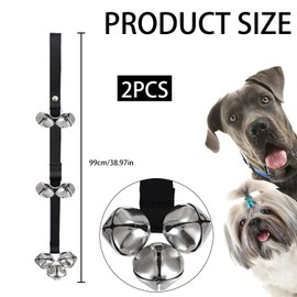 Shatore 2pcs Dog Doorbell for Potty Training – Bells with Sound – Premium Dog Bells for Indoor & Outdoor Use – Ideal for Small, Medium & Large Dogs