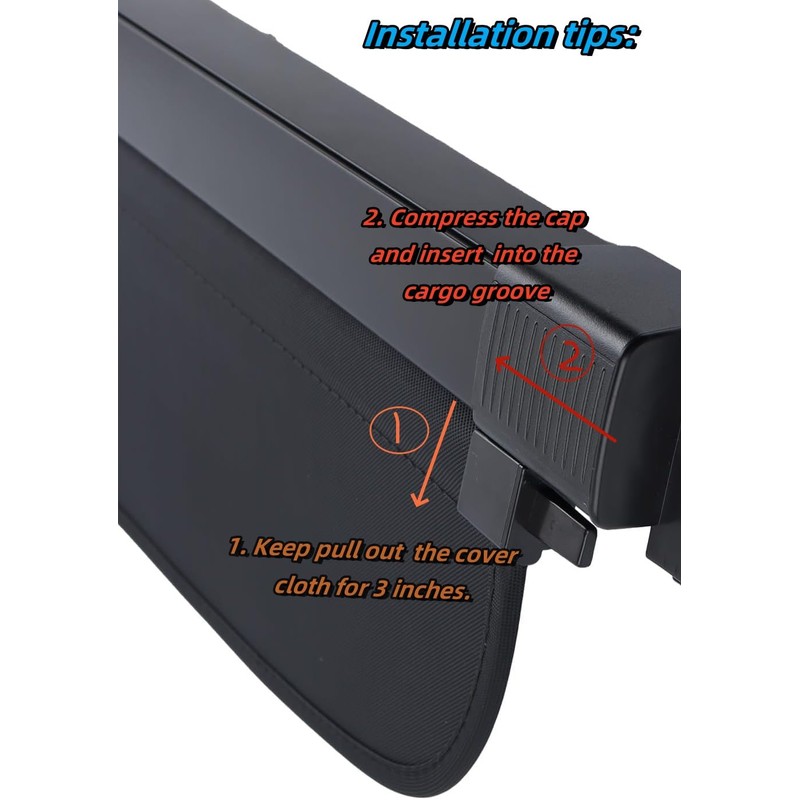 Okutech Retractable Cargo Cover Compatible with Lincoln Nautilus 2024 2025